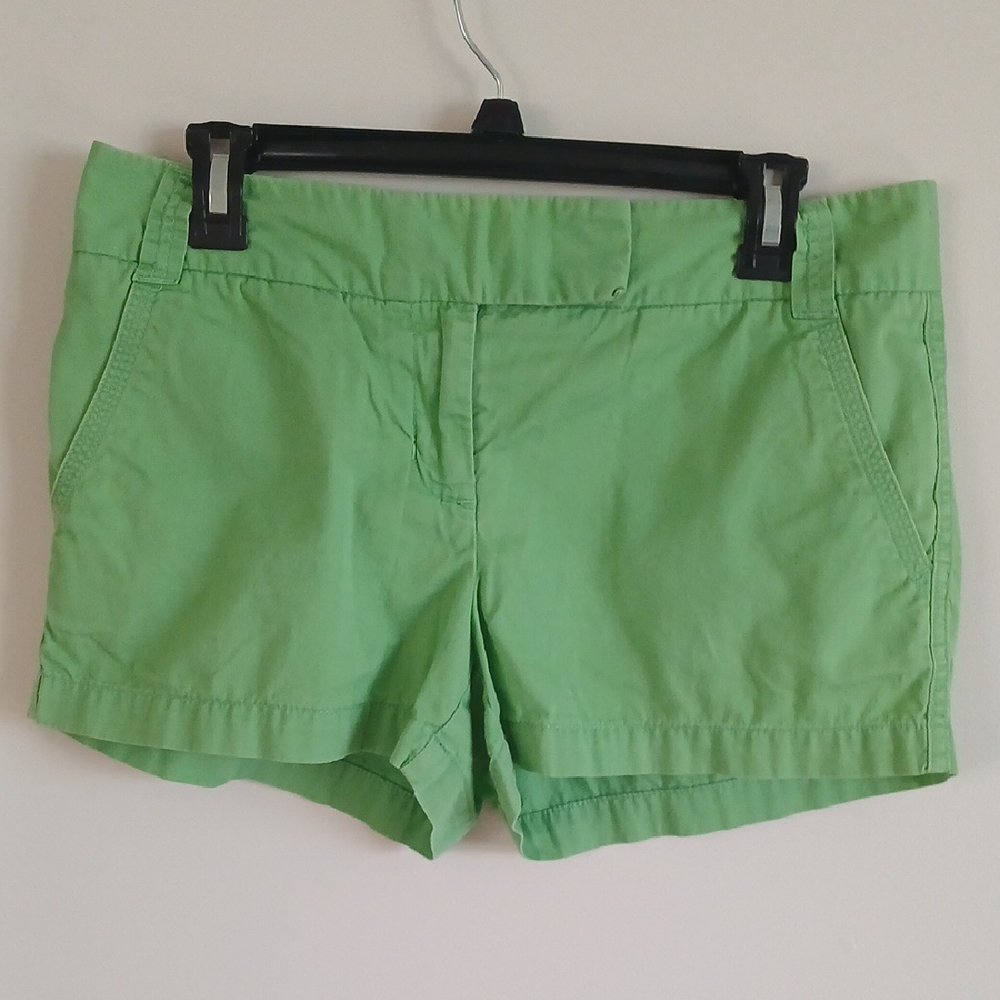 J Crew Chino Green Women's Shorts Sz 6